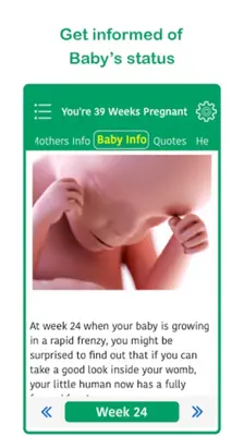 Pregnancy Tracker android App screenshot 1