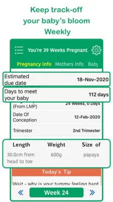 Pregnancy Tracker android App screenshot 3